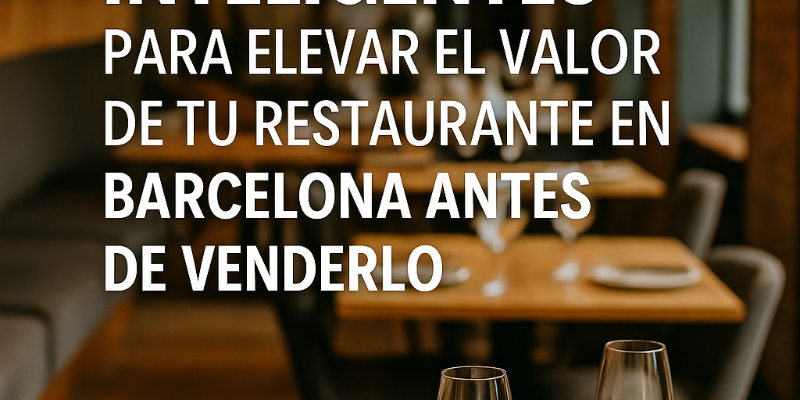 Estrategias Inteligentes para Elevar el Valor de tu Restaurante en Barcelona Antes de Venderlo