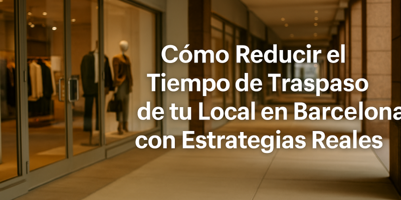 Cómo Acelerar el Traspaso de tu Local Comercial en Barcelona con Estrategias Efectivas