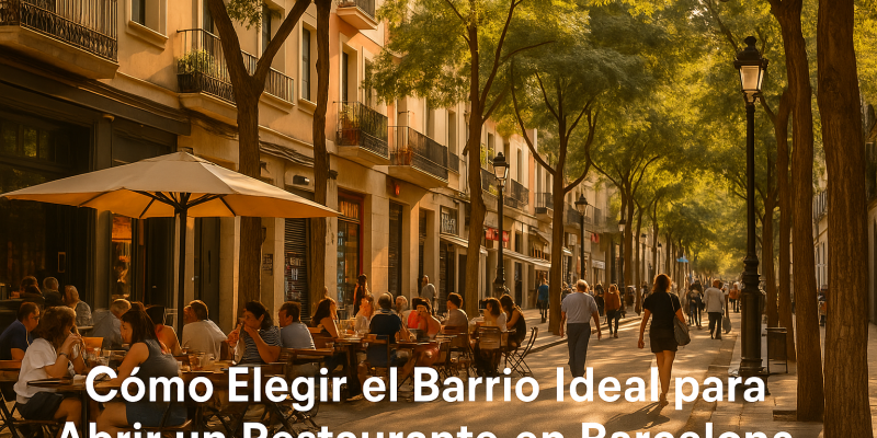 Aspectos del Barrio que Pueden Impulsar o Hundir tu Restaurante en Barcelona