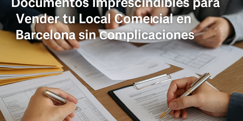 Papeles Clave que Debes Reunir para Vender tu Local Comercial en Barcelona sin Obstáculos