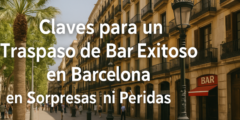 Cómo Preparar tu Bar para un Traspaso Seguro y Rentable en Barcelona