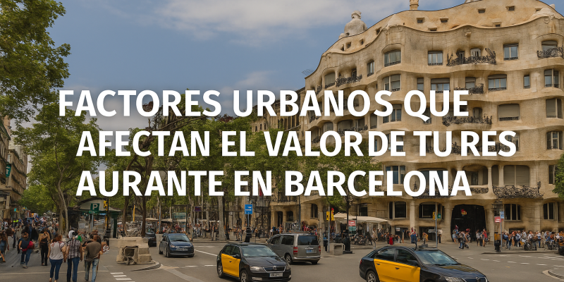 Factores Urbanos que Pueden Aumentar o Reducir el Valor de tu Restaurante en Barcelona