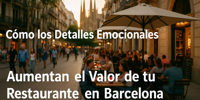 Cómo los Detalles Emocionales Influyen en el Valor de tu Restaurante en Barcelona