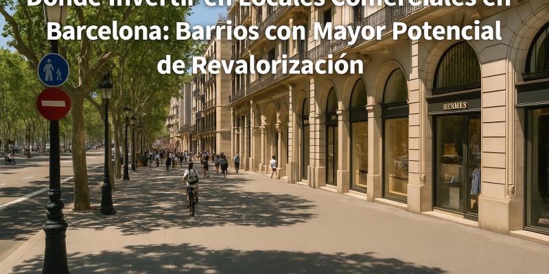 Dónde Invertir en Locales Comerciales en Barcelona: Barrios con Mayor Potencial de Revalorización