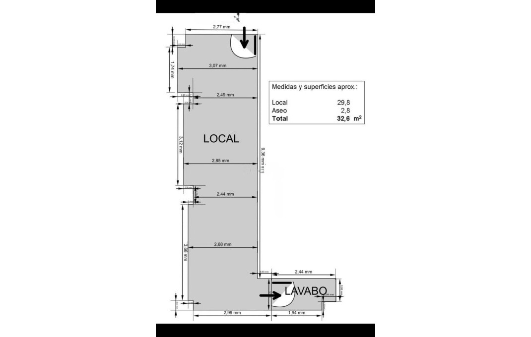 Venta - Local comercial -
Barcelona - Eixample - Izquierdo Alto