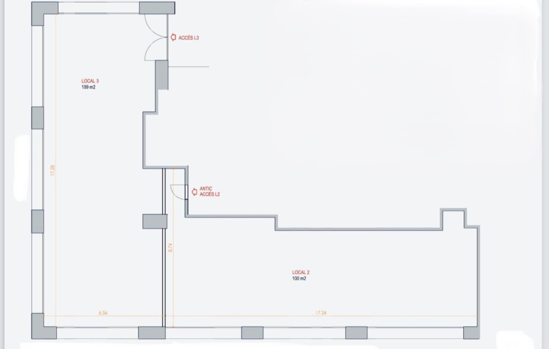 Location longue durée - Local comercial -
Barcelona - Les corts